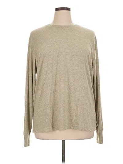 Pre-owned Old Navy Long Sleeve T-shirt In Tan