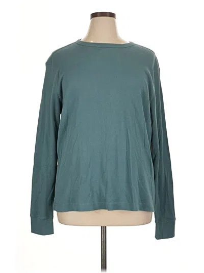 Pre-owned Old Navy Long Sleeve T-shirt In Teal