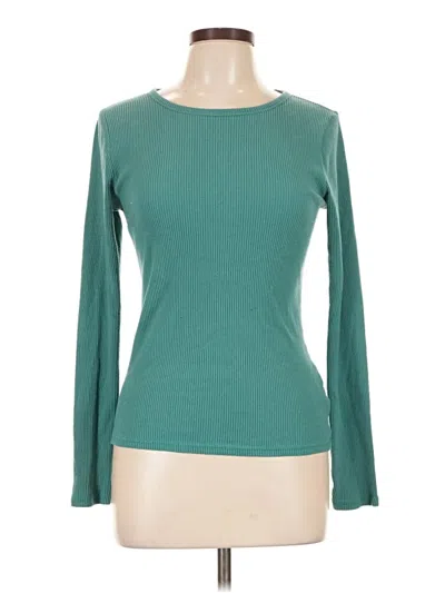Pre-owned Old Navy Long Sleeve T-shirt In Teal