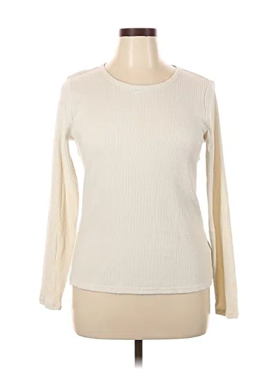 Pre-owned Old Navy Long Sleeve T-shirt In White