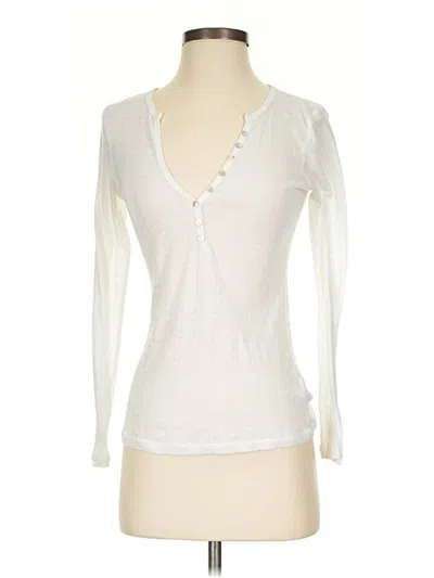 Pre-owned Old Navy Long Sleeve T-shirt In White