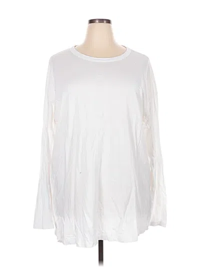 Pre-owned Old Navy Long Sleeve T-shirt In White