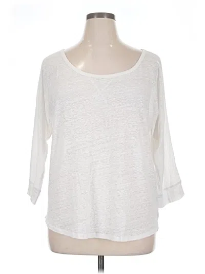 Pre-owned Old Navy Long Sleeve T-shirt In White
