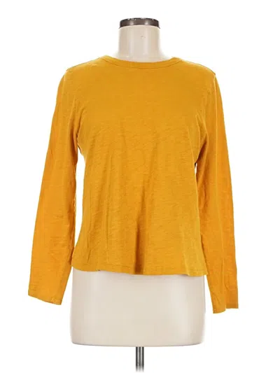 Pre-owned Old Navy Long Sleeve T-shirt In Yellow