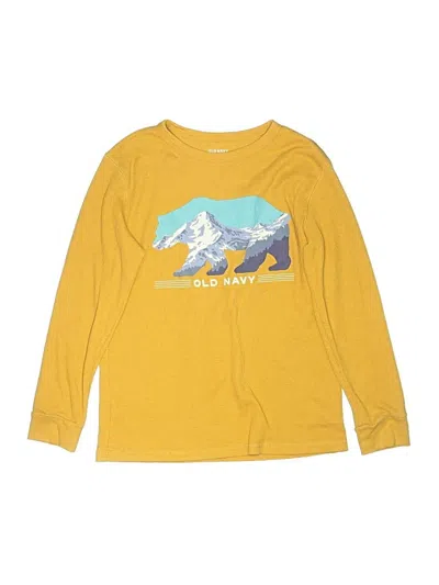 Pre-owned Old Navy Kids' Long Sleeve T-shirt In Yellow
