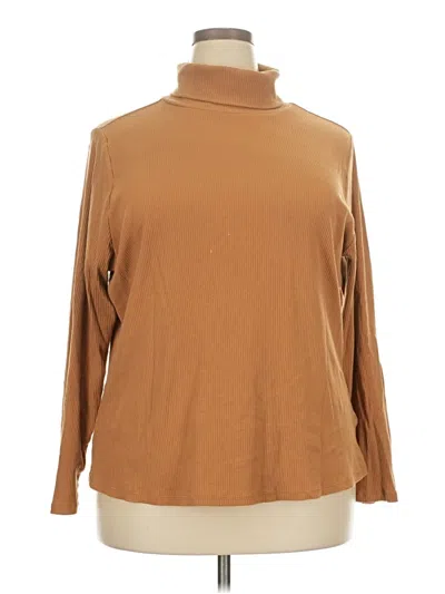 Pre-owned Old Navy Long Sleeve Turtleneck In Brown