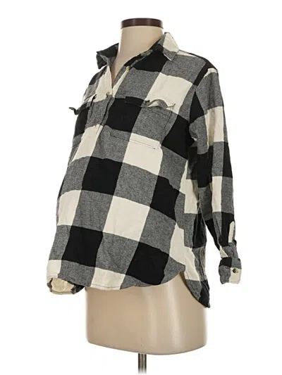Pre-owned Old Navy - Maternity 3/4 Sleeve Blouse In Black