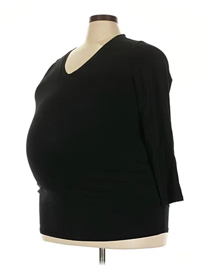 Pre-owned Old Navy - Maternity 3/4 Sleeve T-shirt In Black