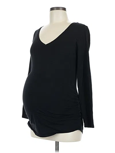 Pre-owned Old Navy - Maternity 3/4 Sleeve T-shirt In Black