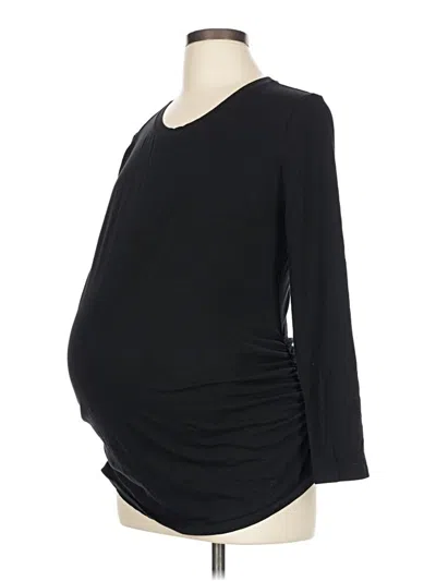 Pre-owned Old Navy - Maternity 3/4 Sleeve T-shirt In Black