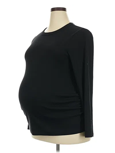 Pre-owned Old Navy - Maternity 3/4 Sleeve T-shirt In Black