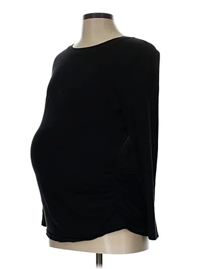 Pre-owned Old Navy - Maternity 3/4 Sleeve T-shirt In Black