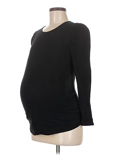 Pre-owned Old Navy - Maternity 3/4 Sleeve T-shirt In Black