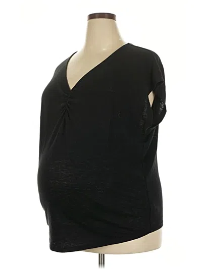 Pre-owned Old Navy - Maternity 3/4 Sleeve T-shirt In Black