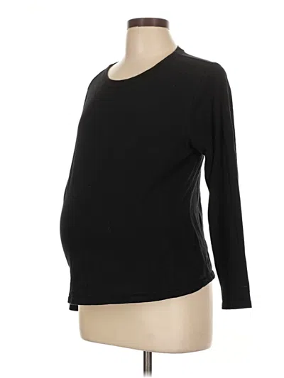 Pre-owned Old Navy - Maternity 3/4 Sleeve T-shirt In Black