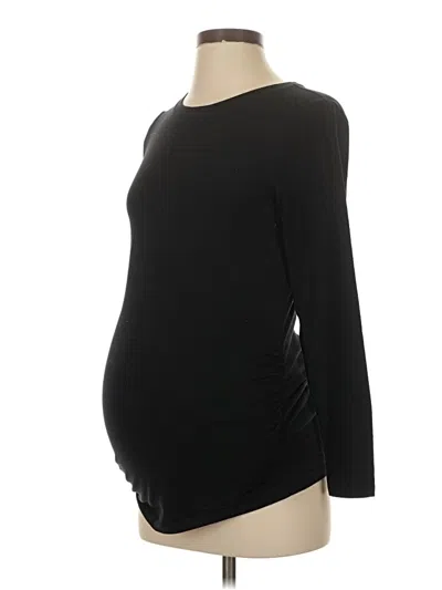 Pre-owned Old Navy - Maternity 3/4 Sleeve T-shirt In Black