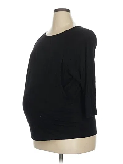 Pre-owned Old Navy - Maternity 3/4 Sleeve T-shirt In Black