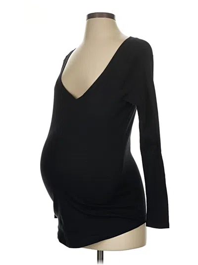 Pre-owned Old Navy - Maternity 3/4 Sleeve T-shirt In Black