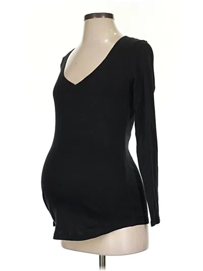Pre-owned Old Navy - Maternity 3/4 Sleeve T-shirt In Black