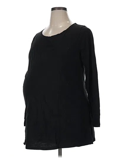 Pre-owned Old Navy - Maternity 3/4 Sleeve T-shirt In Black