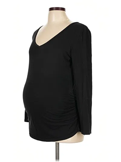 Pre-owned Old Navy - Maternity 3/4 Sleeve T-shirt In Black