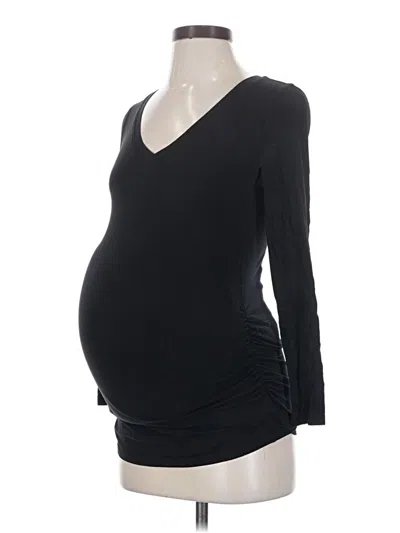 Pre-owned Old Navy - Maternity 3/4 Sleeve T-shirt In Black