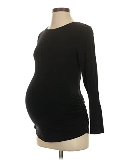 Pre-owned Old Navy - Maternity 3/4 Sleeve T-shirt In Black