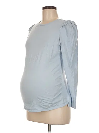 Pre-owned Old Navy - Maternity 3/4 Sleeve T-shirt In Blue
