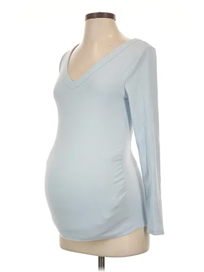 Pre-owned Old Navy - Maternity 3/4 Sleeve T-shirt In Blue