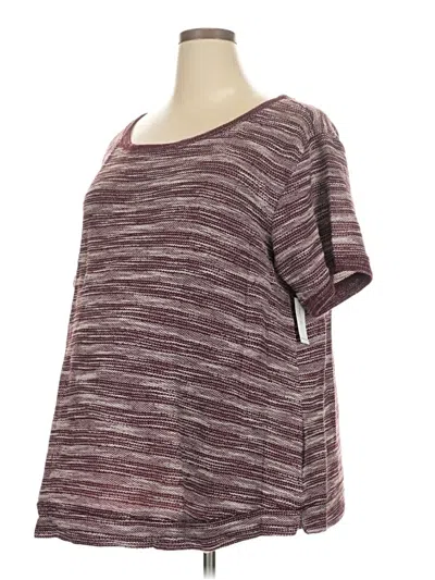 Pre-owned Old Navy - Maternity 3/4 Sleeve T-shirt In Burgundy