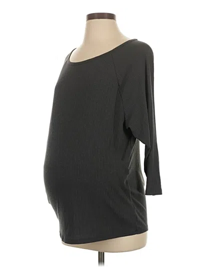 Pre-owned Old Navy - Maternity 3/4 Sleeve T-shirt In Gray