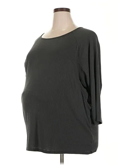 Pre-owned Old Navy - Maternity 3/4 Sleeve T-shirt In Gray