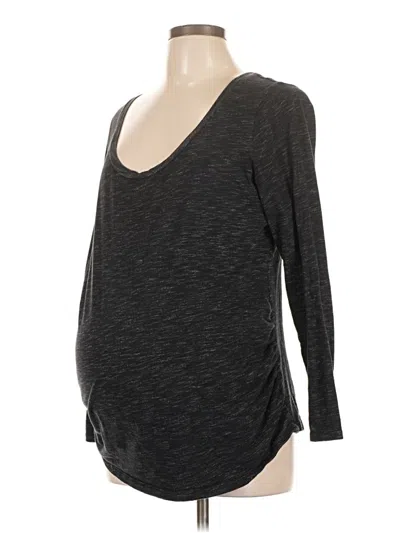 Pre-owned Old Navy - Maternity 3/4 Sleeve T-shirt In Gray