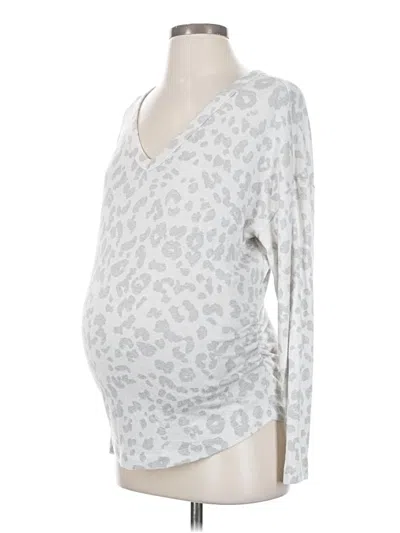 Pre-owned Old Navy - Maternity 3/4 Sleeve T-shirt In Silver