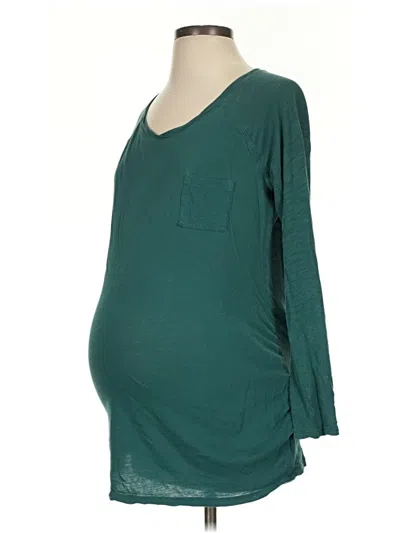 Pre-owned Old Navy - Maternity 3/4 Sleeve T-shirt In Teal