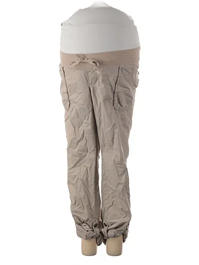 Pre-owned Old Navy - Maternity Cargo Pants In Tan