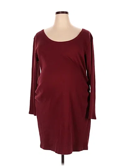 Pre-owned Old Navy - Maternity Casual Dress In Burgundy