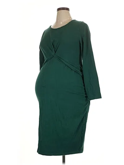 Pre-owned Old Navy - Maternity Casual Dress In Green