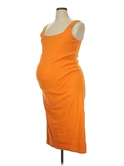Pre-owned Old Navy - Maternity Casual Dress In Orange