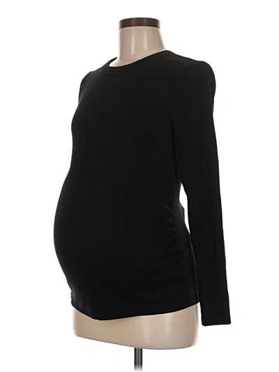 Pre-owned Old Navy - Maternity Long Sleeve Top Black Boatneck Tops