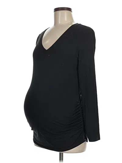 Pre-owned Old Navy - Maternity Long Sleeve T-shirt In Black