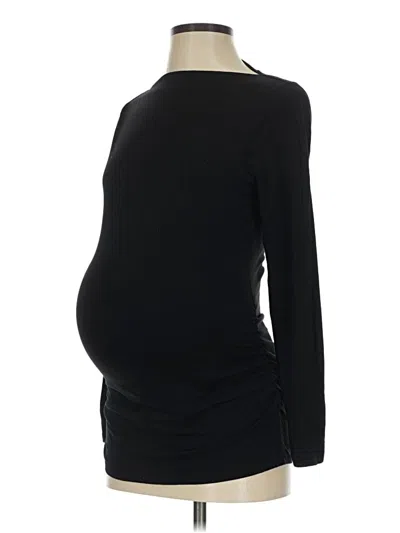 Pre-owned Old Navy - Maternity Long Sleeve T-shirt In Black