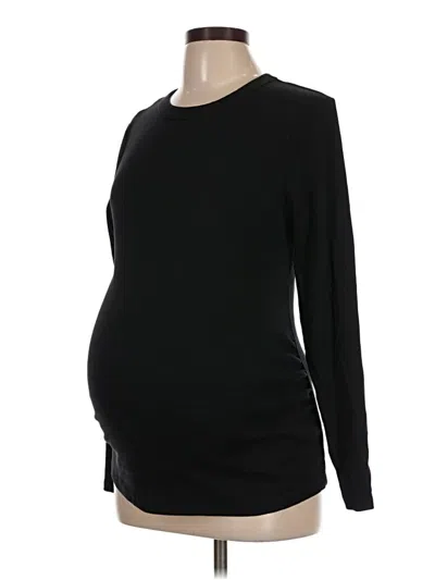 Pre-owned Old Navy - Maternity Long Sleeve T-shirt In Black