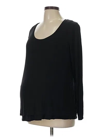 Pre-owned Old Navy - Maternity Long Sleeve T-shirt In Black