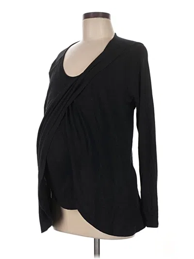 Pre-owned Old Navy - Maternity Long Sleeve T-shirt In Black