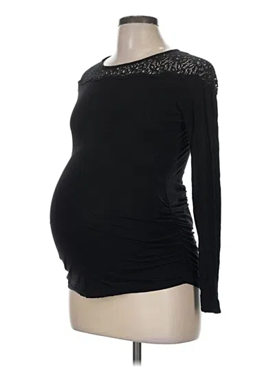 Pre-owned Old Navy - Maternity Long Sleeve T-shirt In Black