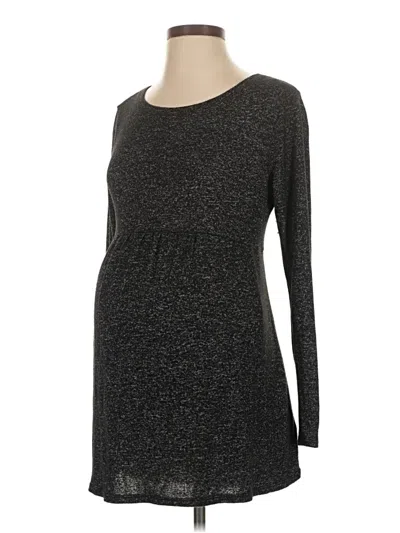 Pre-owned Old Navy - Maternity Long Sleeve T-shirt In Gray