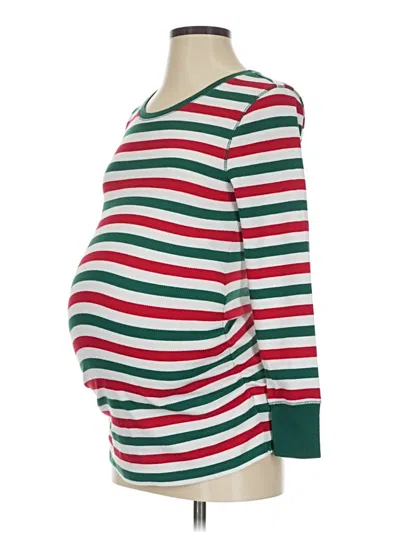 Pre-owned Old Navy - Maternity Long Sleeve T-shirt In Green