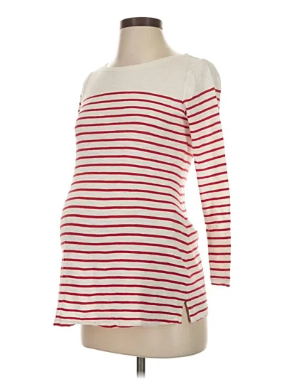 Pre-owned Old Navy - Maternity Long Sleeve T-shirt In Red