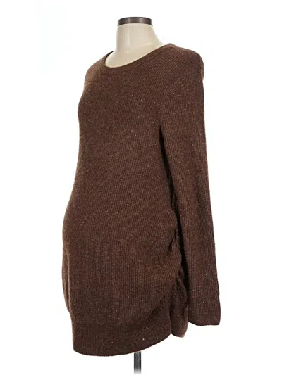 Pre-owned Old Navy - Maternity Pullover Sweater In Brown